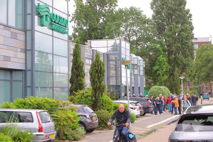 Brand in bedrijf door elektrische pompwagen