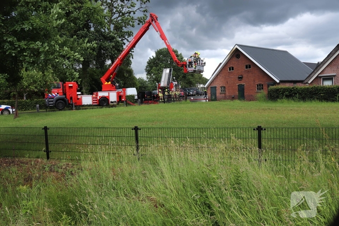 Brand in bijgebouw leidt tot grote inzet brandweer