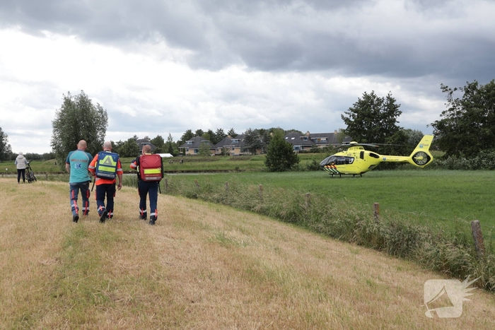 Traumahelikopter ingezet voor persoon te water