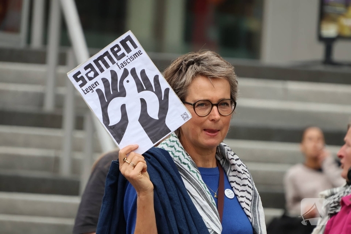 Demonstratie trekt veel aandacht