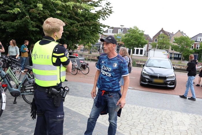 Demonstratie trekt veel aandacht