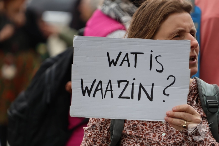 Demonstratie trekt veel aandacht