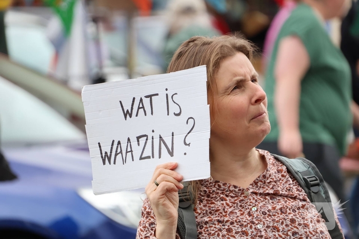 Demonstratie trekt veel aandacht