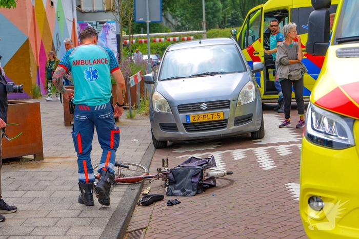 Fietser gewond bij aanrijding met auto