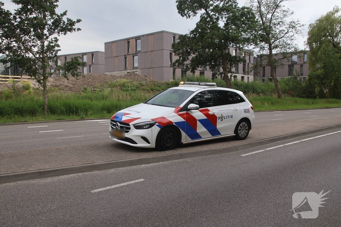 Politieauto loopt schade op bij eenzijdig ongeval