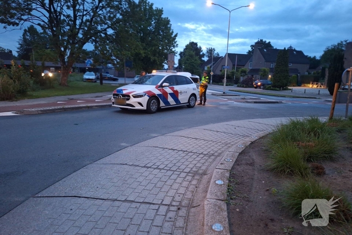 Ongeval met fietser bij rotonde