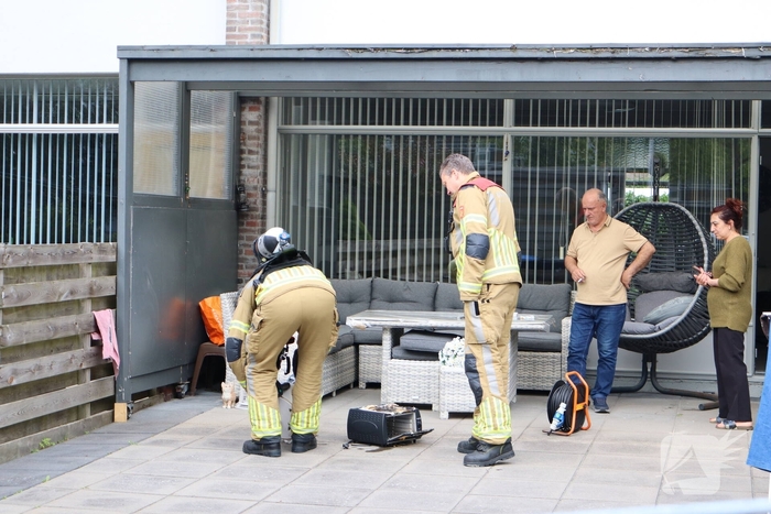Eten in oven veroorzaakt brand