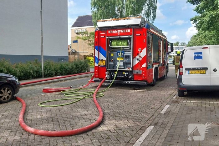 Brand in portiekwoning zorgt voor snelle inzet brandweer