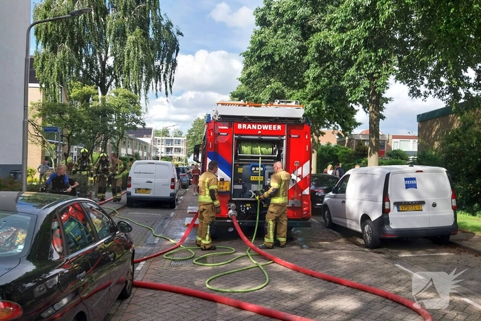 Brand in portiekwoning zorgt voor snelle inzet brandweer