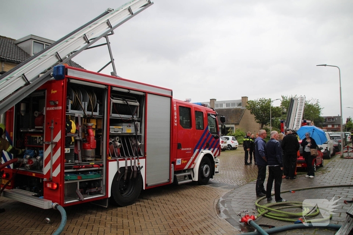Flinke rookontwikkeling bij dakbrand