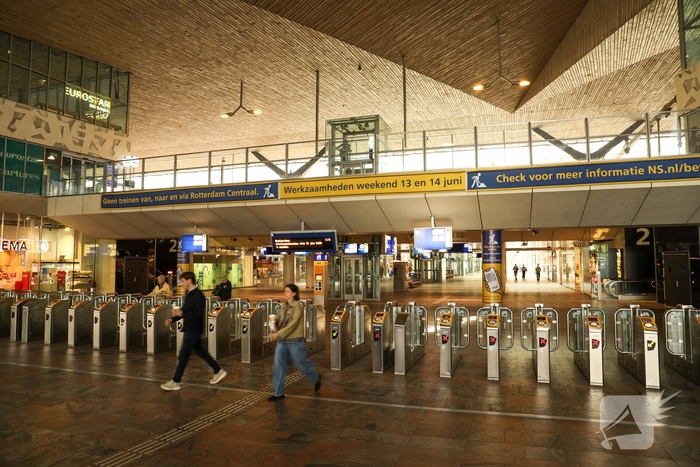 Hele weekend geen treinverkeer op Rotterdam Centraal door grootschalige werkzaamheden