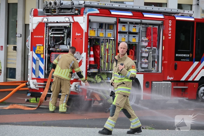 Brand bij Leger des Heils zorgt voor grote inzet