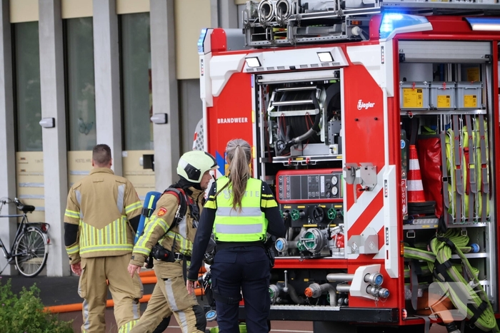 Brand bij Leger des Heils zorgt voor grote inzet