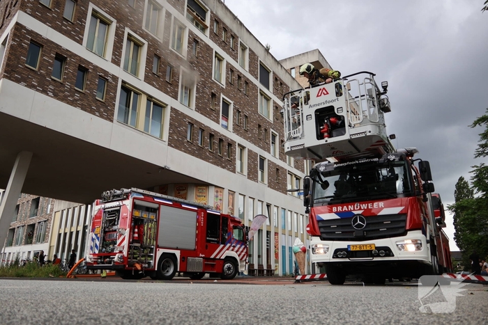 Brand bij Leger des Heils zorgt voor grote inzet
