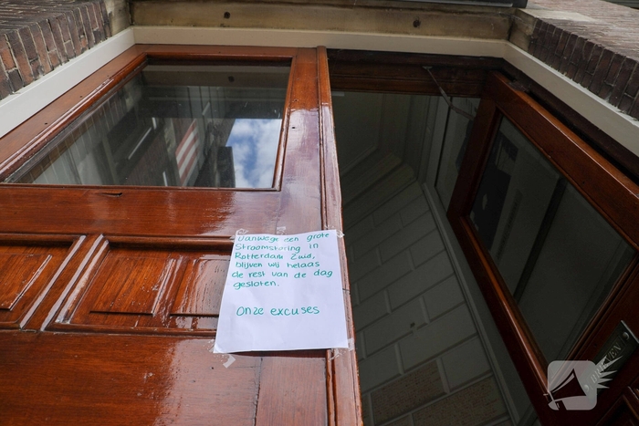 Grote stroomstoring door brand