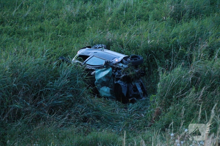 Zwaar ongeval met bestuurder die uit bocht vloog