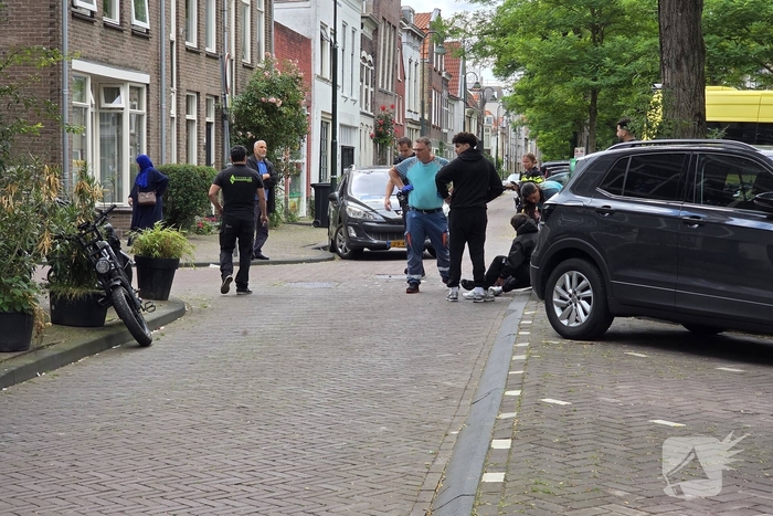 Fatbike en auto met elkaar in botsing