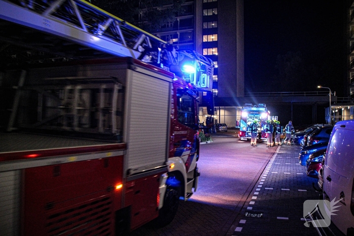 Brand in kelderboxen veroorzaakt flinke rookontwikkeling