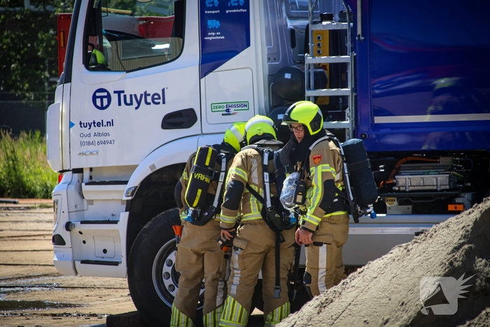 Rookontwikkeling bij accu van elektrische vrachtwagen