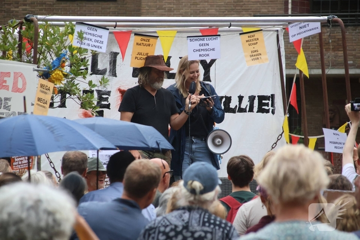 Demonstratie tegen komst mega-medicijnfabriek Eli Lilly