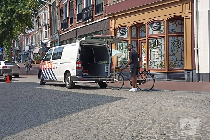 Fietser valt tijdens rit