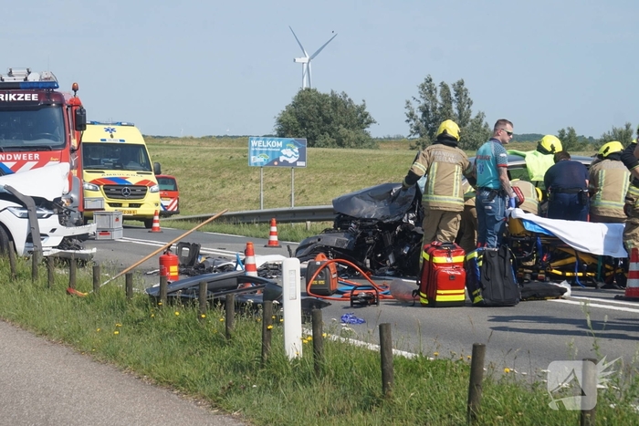 Kinderen betrokken bij frontaal ongeluk