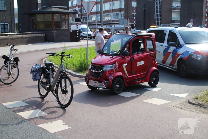Ongeval tussen brommobiel en fietser