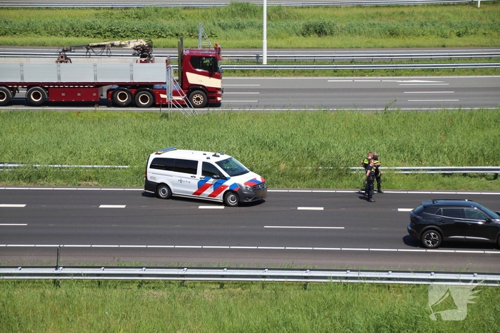 Ongeval leidt tot file op snelweg