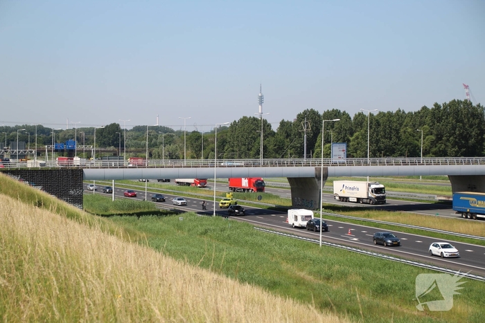 Ongeval leidt tot file op snelweg