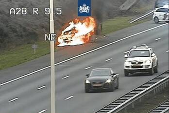 brand rijksweg a28 zeist