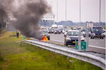 brand rijksweg a1 hoogland