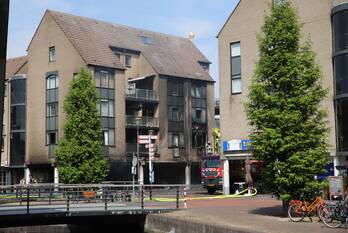 brand het rond houten