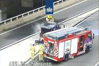 brand rijksweg a20 rotterdam