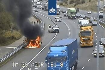 brand rijksweg a50 heelsum