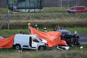ongeval dammenweg - n57 ouddorp