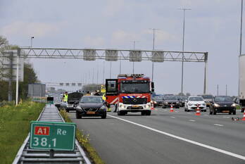 brand rijksweg a1 r 38,0 hoogland