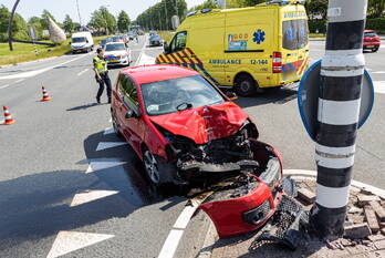 ongeval kruisweg - n201 zwaanshoek