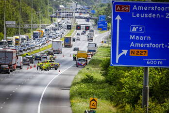 ongeval rijksweg a28 leusden