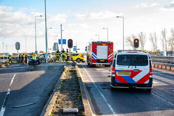 ongeval gaderingviaduct hoogvliet rotterdam