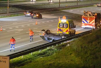 ongeval rijksweg a1 r 14,7 muiderberg
