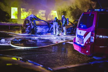 brand rijksweg a1 r 43,5 amersfoort